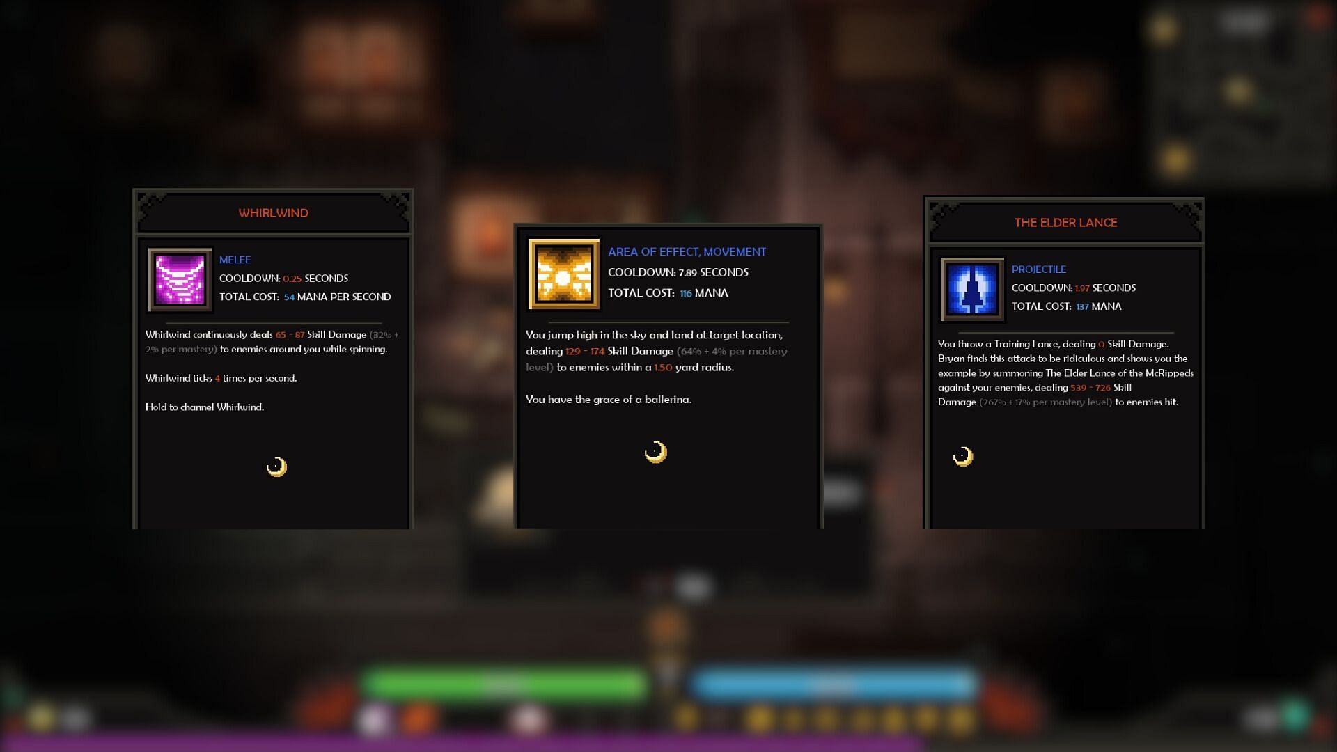 The Slormancer endgame skills (Image via Slormite Studios)
